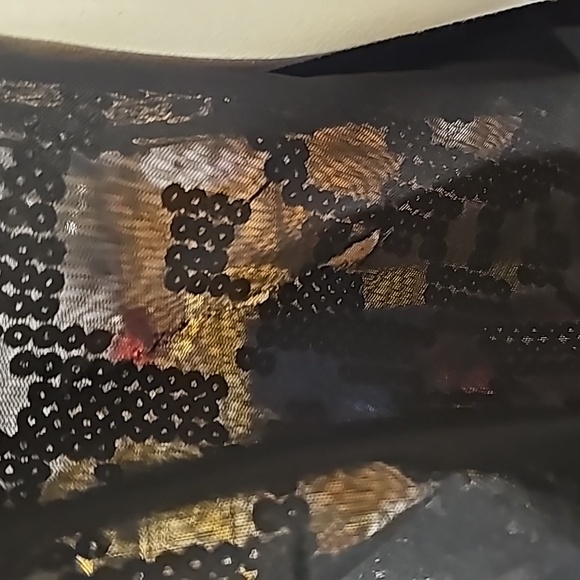 Guess gold/black sequin cardigan - Picture 8 of 9